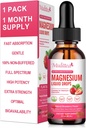 Liquido di glicinato di magnesio, Glicinato di magnesio ad alta potenza, Citrato, Supplemento complesso vegano senza zucchero Promuove Nerv,Relaxation,Muscle,Supporto di sonno*