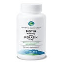 Splendor Biotin 10.000 mcg + Keratin 25mg, promuove capelli sani, unghie forti e supporto cutaneo, alimentazione di 60 giorni