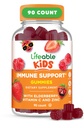 Immune Support Gummies | Elderberry Vitamin C e Zinc | Great Tasting Immune Support Supplemento Elderberry Gummies for Kids | Kids Elderberry Gummies for Boys, Girls | 90 Gummies