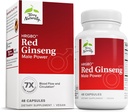 Terry naturalmente HRG80 Rosso Ginseng Male Power - Integratore di Circulation & Endurance - Integratore alimentare con Ginseng & Zinc - Integratore di erbe per il supporto energetico - 48 Capsule