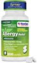 GenCare - Cetirizine HCL 10 mg (200 Caplets) - 24 ore Pillole di Allergy Relief - Non Drowsy Generico OTC Allergy Medication - Antihistamine Medicine for Sneezing, Runny Nose & Itchy Eyes - Generic Zyrtec