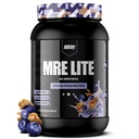 REDCON1 MRE Lite Polvere di proteine alimentari, Mirtillo Cobbler - Basso Carb & Whey Sostituzione di pasti gratuiti con miscele di proteine animali - Facile da digerire Supplemento realizzato con oli MCT (30 Serve)