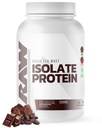 Polvere di proteine dell'isolato del siero RAW, Cioccolato scuro - Polvere di proteine del siero di nutrimento di erba 100% per la crescita e il recupero del muscolo - Carbo basso, aromatizzato e dolce naturalmente - 25 porzioni