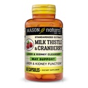MASON NATURAL Milk Thistle/Cranberry Liver & Kidney Cleanser - Supporta la funzione sana del fegato e del rene, Cleanse e Detox, 60 capsule