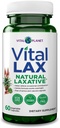 Vital Planet - Vital Lax Natural Laxative Cleanse Supplemento per la costipazione occasionale, con Magnesium Hydroxide, Slippery Elm, Aloe e Triphala per supportare la regolarità dei tasselli 60 capsule