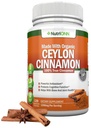 Organic Ceylon Cinnamon 1200 mg | 120 capsule vegane | Verum True Cinnamomum da Sri Lanka | Non-GMO, Laboratorio di terze parti testato, Coumarin basso, certificato GMP