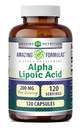 Incredibile Formulas Alpha Lipoic Acid | 200 Mg Amino Acid Supplemento | Capsule | Non-GMO | Gluten-Free | Made in USA (1 Pack | 120 Count)