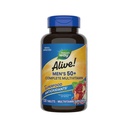 La Via della Natura Viva! Uomo 50+ Multivitaminico completo, Supporta sistemi corpo multipli*, Supporta l'energia cellulare*, Alta potenza B-Vitamins, senza glutine, 130 compresse (Packaging May Vary)