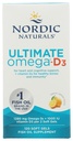 Nordic Naturals Ultimate Omega-D3, Limone Flavor - 120 Gel Morbidi - 1280 mg Omega-3 + 1000 IU Vitamin D3 - EPA & DHA - Promuove il cervello, il cuore e la salute immunitaria - 60 Serve