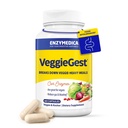 Enzymedica, VeggieGest, Enzimi Digestivi, Supporta Rilievo Occasionale Gas & Bloating da Pasti Alti Fibra, per Diete Vegane & Vegetariane, Miscela Enzima per la Salute Digestiva, 60 Conte