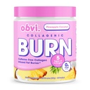 Obvi Collagenic Burn Powder | Multi-Collagen Peptide Blend con GBB, Ashwagandha & Green Coffee | Cocco di ananas, 25 Serve