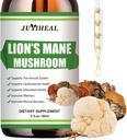 Lions Mane Liquid - Supporto per il cervello, energia, memoria e messa a fuoco - Supplemento Mane senza zucchero e alcool - 2 Fl OZ, alimentazione 2 mesi