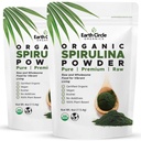 Polvere di Spirulina, Kosher, cruda e non irradiata | Pure Vegan Protein | Superfood Premium, High in Aminoacidi e Antiossidanti - 4 oncia (2 Pacchetti)