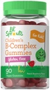 Carlyle Kids B Complex Gummies | 90 Count | Peach Raspberry Flavor | Non OGM, Gluten Free & Vegan Supplement | Lil' Sprouts