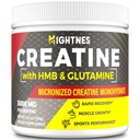 Creatina HMB, polvere di creatina per gli uomini e le donne, monoidrato di creatina micronizzata per la crescita del muscolo e il recupero e la resistenza aumentata, prestazioni, creatina HMB con la glutammina, senza glutine, 30 Serve