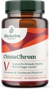 BioActive Nutrients CinnaChrom Integratore alimentare — Cromo Picolinato, Cinnamon Capsule — Ingredienti naturali per la salute complessiva — Integratore vegetale, Senza glutine, 120 capsule