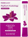 FOODOLOGY Psyllium Huskology (20 Sticks, 10 Days) - Herbal Psyllium Husk Supplemento per costipazione sollievo, Gut Health. Fibra alimentare a base vegetale, massima resistenza 7,200mg.