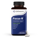 LifeSeasons - Focus-R - Concentration Support Supplement - Tutte le età - Migliora le prestazioni mentali & Focus - Aumenta l'attenzione Span - L-teanina, Kava Kava, Bacopa, Vitamina B & More - (60 capsule)