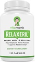VitaMonk RelaxerilTM All-Natural Muscle Relaxer - Muscle Relaxer Supplement - Complete Muscle Relaxing Formula