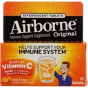 Vitamina C con vitamina D e zinco, Integratore di supporto immunitario multivitaminico senza zucchero, Antiossidanti Vitamine A C & Vitamina E, 10 Compresse effervescenti, Sapore arancio Zesty