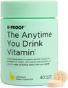 H-PROOF Il tempo in cui si beve la vitamina, la salute e l'immunità del fegato con gli elettroliti, il cardo del latte e le vitamine B & C - 40 compresse masticabili (20 porzioni), Vegan, Limonata