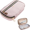 BAGSFY Pill Organizer Case 2 volte al giorno-settimana dell'organizzatore della medicina Scatola di viaggio con il contenitore di caso di medicina 7 giorni rimovibile per olio di pesce, vitamina, supplemento