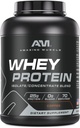 Incredibile Muscolo Whey Protein Isolate & Concentrate Blend | Coffee Flavor | 25 G Protein | 5 LB (2.26 Kg) | Non OGM | Gluten-Free | Made in USA