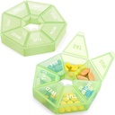 2PCS organizzatore di pillole settimanali Grande 7 giorni organizzatore di scatola di pillola Caso di medicina quotidiana per le pillole di olio di pesce di vitamina Supplementi Artrite amichevole