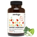Vitamine Zenkgo Donna + Probiotici 25B CFU + Alimenti Interi Organici, Supporta Immunità, Digestione, Energia, Vitamine Giornaliere A, E, B6, B12, Vegan D3, K2 (MK-7), Folate, Minerali, Superfoods(60Ct/30Day)
