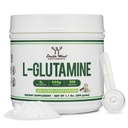 L Polvere di Glutamina 1.1lbs (100 Serve di 5 Grammi Ogni - Polvere di L-Glutamina Testata di Terze Parti) Non aromaed, Keto, Vegan Friendly (con Scoop) per Esercizio Endurance e Gut Salute da Legno Doppio