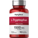 Piping Rock L-Tryptophan 1500 mg | 90 capsule | Free Form | Non-GMO, Gluten Free Supplement