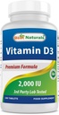 Vitamina D3 2000 IU (50 mcg) - 100 compresse - 100 giorni di alimentazione - aiuta a sostenere la salute immunitaria, le ossa forti e i denti, & Funzione del muscolo (100 conteggio (pacchetto di 1))