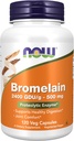 NOW Bromelain 500 mg, 120 capsule di veg