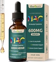 Supplemento N-Acetyl Cysteine Drops, N Acetyl Cysteine 600 mg con Quercetin & Zinc per adulti e bambini, supporto per fegato e polmone, antiossidante, Immune & Skin Health, 2 Fl Oz