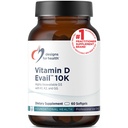 Progetti per la salute D-Evail 10K - 10.000 Integratore di vitamina D con vitamina K (K1, K2 come MK-4) + GG - Bone, supporto cardiovascolare + Immune - Vitamina D3 migliorata di biodisponibilità (60 Softgels)