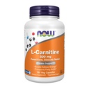 NOW Integratori alimentari, L-Carnitina 500mg, Forma Più Pura, Aminoacido, Supporto Fitness*, 180 capsule di Veg