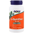 NOW Opti L-zinc, 30 mg, 100 capsule (pacchetto di 3)