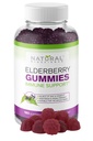 Bioscienza naturale Sambucus Elderberry Gummies con vitamina C & Zinc, Supporto immunitario per adulti e bambini, Daily Antioxidant & Wellness Boost, 180 Vegan, Gluten-Free, Gummies di sambuco masticabile