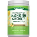 Polvere di glicinato del magnesio della verità della natura | 6 oz | Aroma di limone | Alto assorbimento | Vegan, Non OGM, Integratore senza glutine