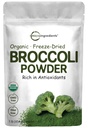 Polvere Broccoli Organica, 1 Pound, congelare asciutta, contiene DIM naturale (Diindolylmethane), e Rich in fibra e vitamina Immune C, Superfood verde per Smoothie & Drinks, Vegan Friendly