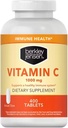 berkley jensen 1000 mg Integratore di vitamina C (400 compresse), Supporto di difesa immunitaria giornaliera ad alta resistenza per uomini e donne, Acido ascorbico senza zucchero e glutine, Pure