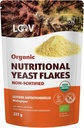 LOOV Organico non fortificata Yeast Flakes - Vegan, Gluten Free, Non-GMO Nooch non fortificato - Buona fonte di B-Vitamins naturali - No Aggiunto Sale o Zucchero - Sacchetto Risponsabile, 8 once (227 Grammi)
