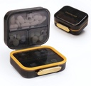 Bexeen Medicine Pill Organizer Viaggi Carina contenitore Pill Box Piccolo Pill Box per Purse Mini Pill Case Portable Vitamin Holder Organizer Compact Travel Size Farmacia tascabile giornaliera per supplemento