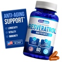 Ci piacciono le vitamine Resveratrolo 1000mg per porzione - 60 Facile da ingoiare le capsule di verdure - Integratore naturale di resveratrolo 1000mg - Supplemento antiossidante aiuta a sostenere il sistema immunitario