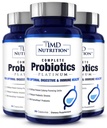 1MD Probiotici completi Platinum | Supporta la salute digestiva | con i prebiotici nutrienti, 51 miliardi di CFU dal vivo, 11 Strains, Dairy-Free | 30 Capsule vegetali (3-Pack)