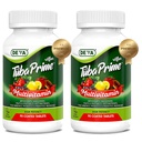 DEVA Tuba Prime Vegan Multivitaminico ad alta potenza vitamina e integratore alimentare minerale Antiossidanti, Frutta e Verdura, Super funghi, Probiotici, Prebiotici, Semi, Erbe - 90 Tabs, 2-Pack