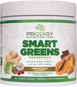 Prodigy Smart Greens - Super Greens Powder Smoothie & Drink Mix - Probiotici per la salute digestiva & Bloating Relief, proteine, verdure e frutta con clorella per la salute del fegato