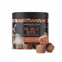 JustFoodForDogs 10-in-1 Supplemento multifunzionale Chews for Dogs, Superfood Blend, Glucosamina, omega-3 acidi grassi, salute della pelle, salute comune, probiotici, pianta-based, grado umano - 45 conte