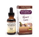 Ambra NaturalZ Hawthorn & Dandelion Integratore a base di erbe per cani, gatti, uccelli, conigli e tacche della Guinea | Supporta la salute del cuore, la circolazione e l'equilibrio fluido | Cura cardiovascolare naturale