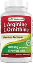 Best Naturals L-Arginina L-Ornithine - 1000mg per Serving - 120 Tablets - Non-GMO & Gluten Free (120 Count (Pack of 1))
